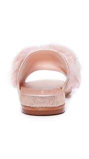 Loeffler Randall Domino Shearling Slides
