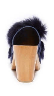 Loeffler Randall Phillips Platform Fur Clog Mules
