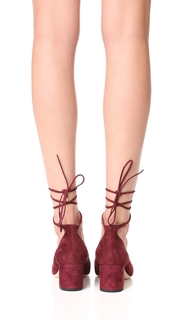 Loeffler Randall Clara Ankle Strap Low Heel Pumps