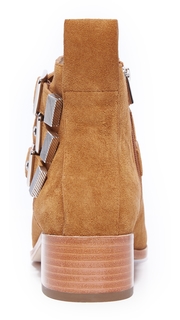 Loeffler Randall Nash Buckled Stacked Heel Booties