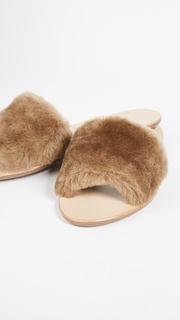 Loeffler Randall Isabel Shearling Slides