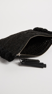 Loeffler Randall Tassel Pouch with Pom Poms