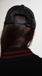 Mackage Casper Leather Baseball Cap