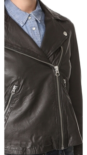 Madewell Washed Leather Motorcycle Jacket