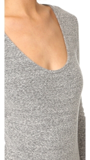 Madewell Stevie Scoop Neck Long Sleeve Bodysuit