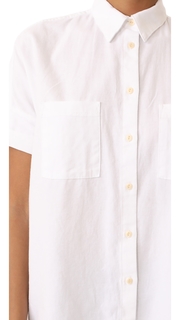 Madewell White Cotton Courier Shirt