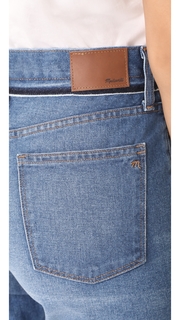 Madewell Retro Cropped Bootcut Jeans With Ripped Knees