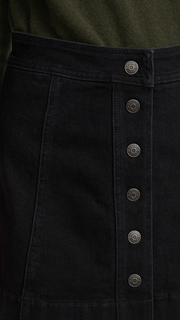 Madewell Denim Button Front Miniskirt