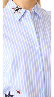 Scotch &amp; Soda/Maison Scotch Stars Button Down Blouse