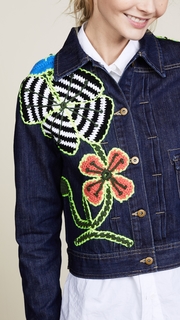 Michaela Buerger Funky Flowers Denim Jacket