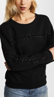 MIKOH Kilohana Lace Up Sweatshirt