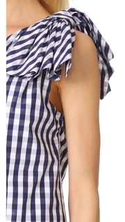 Milly Gingham Shirting Cindy Top