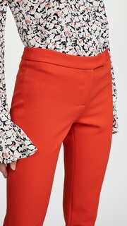 Milly Stretch Crepe Cigarette Pants