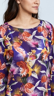 Mary Katrantzou Georgette Beach Poncho