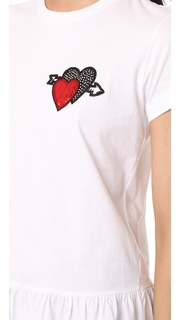 Markus Lupfer Mini Double Heart Torunn Tee