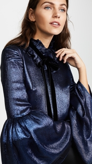 Monique Lhuillier Bell Sleeve Blouse