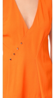 Mugler Sleeveless V Neck Top