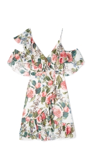 Nicholas Belle Floral Wrap Mini Dress