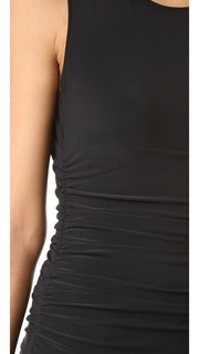 Norma Kamali Kamali Kulture Shirred Waist Jumpsuit