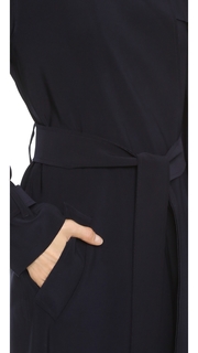 Norma Kamali Kamali Kulture Double Breasted Trench Coat