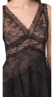Marchesa Notte Lace Gown with Tulle Skirt