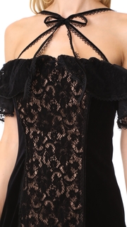 Marchesa Notte French Lace Panel Dress