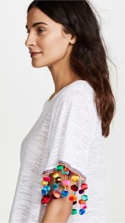 Pitusa Pom Pom Sleeve Dress