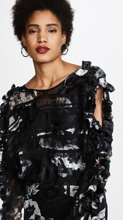 Preen By Thornton Bregazzi Ermin Dress with Black Silk Slip
