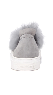 Rachel Zoe Burke Fur Slip On Sneakers