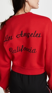 Rodarte Radarte Los Angeles Cropped Sweatshirt