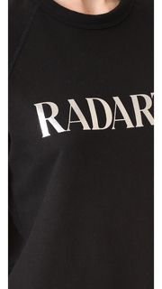 Rodarte Radarte Silver Foil Logo Sweatshirt