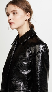 Rebecca Taylor Textured Vegan Leather Jacket