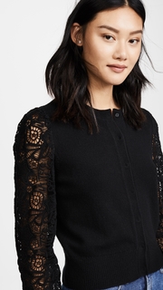 Rebecca Taylor Lace Mix Cardigan