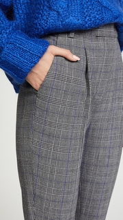 Rebecca Taylor Modern Check Pleated Pants