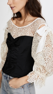 Rebecca Taylor Long Sleeve Malorie Top