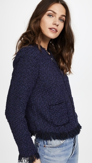 Rebecca Taylor Fringe Tweed Jacket