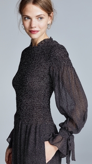 Rebecca Taylor Long Sleeve Pebble Jumpsuit