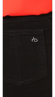 Rag &amp; Bone/JEAN Velvet Cropped Flare Jeans