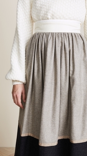 Rossella Jardini Colorblock Midi Skirt