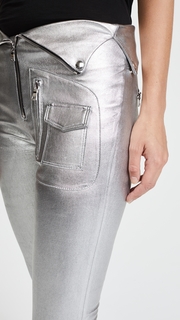 RtA Diavolina Metallic Leather Pants