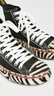 R13 Canvas High Top Sneakers