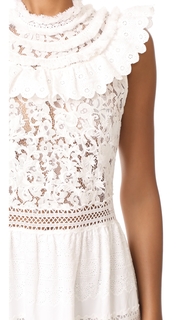 Sea Fringe Neck Combo Maxi Dress