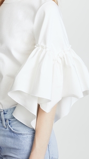 See by Chloe Tee with Ruffle Sleeve