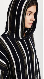 6397 Striped Baja Hoodie