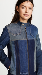 6397 Patchwork Cafe Racer Jacket