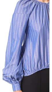 Stella Jean Striped Long Sleeve Blouse