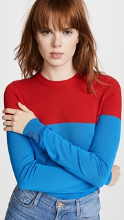 Stella Jean Colorblocked Long Sleeve Top