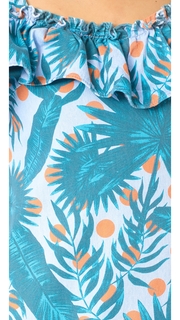 SJYP Hawaiian Print Denim Dress