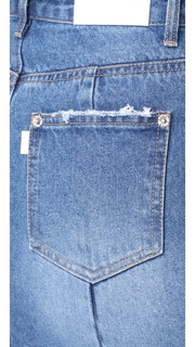 SJYP Front Slits Denim Skirt