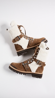 Sigerson Morrison Iris Shearling Buckle Boots
